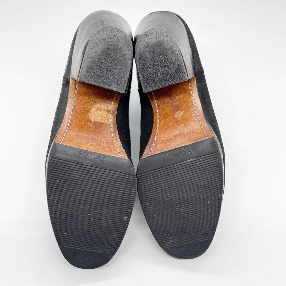 Rachel Comey Mars Ankle Bootie Size‎ 8.5 Black Suede Leather Pull On Block Heel